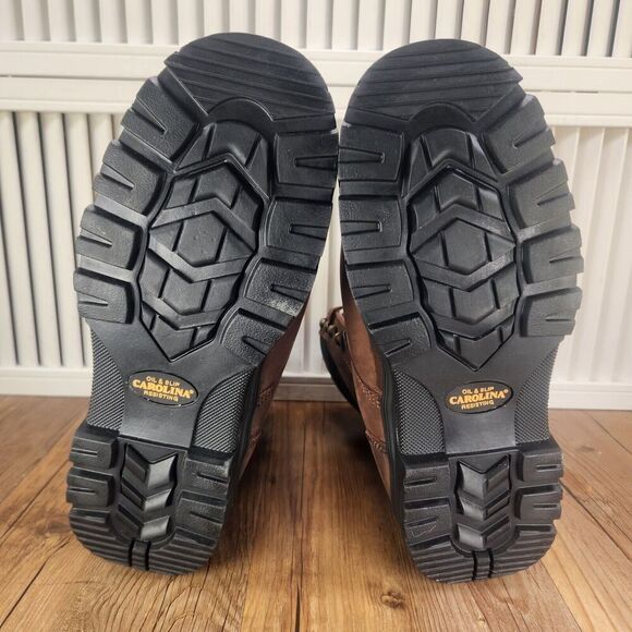 Carolina 8" Waterproof Insulated Work Boots Mens Sz 9 D Brown Leather Steel Toe - Picture 9 of 12